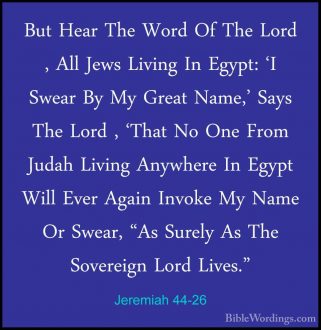 Jeremiah 44 - Holy Bible English - BibleWordings.com