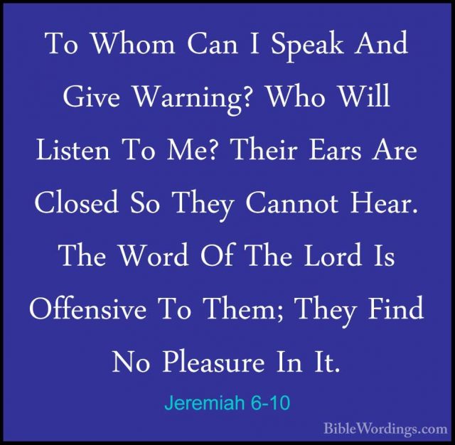 Jeremiah 6 - Holy Bible English - BibleWordings.com