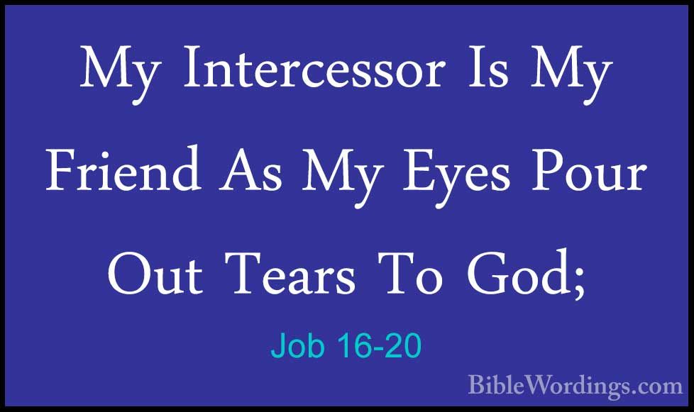 Job 16 Holy Bible English BibleWordings