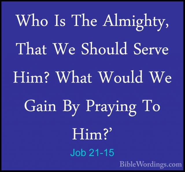 Job 21 - Holy Bible English - BibleWordings.com