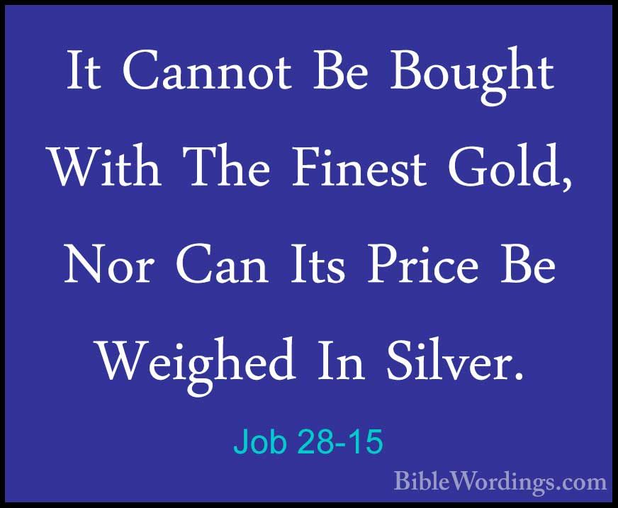 Job 28 - Holy Bible English - BibleWordings.com