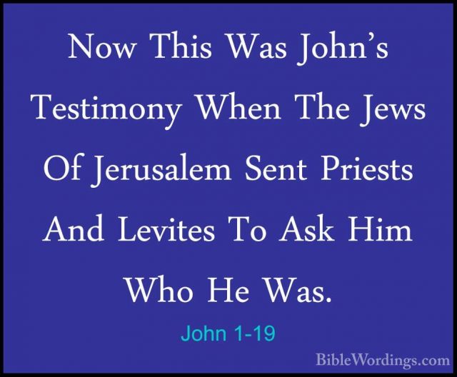 John 1 - Holy Bible English - Biblewordings.com