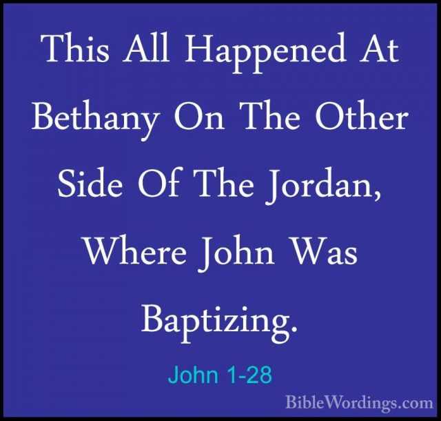 John 1 - Holy Bible English - BibleWordings.com