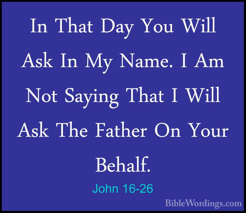 John 16 - Holy Bible English - BibleWordings.com