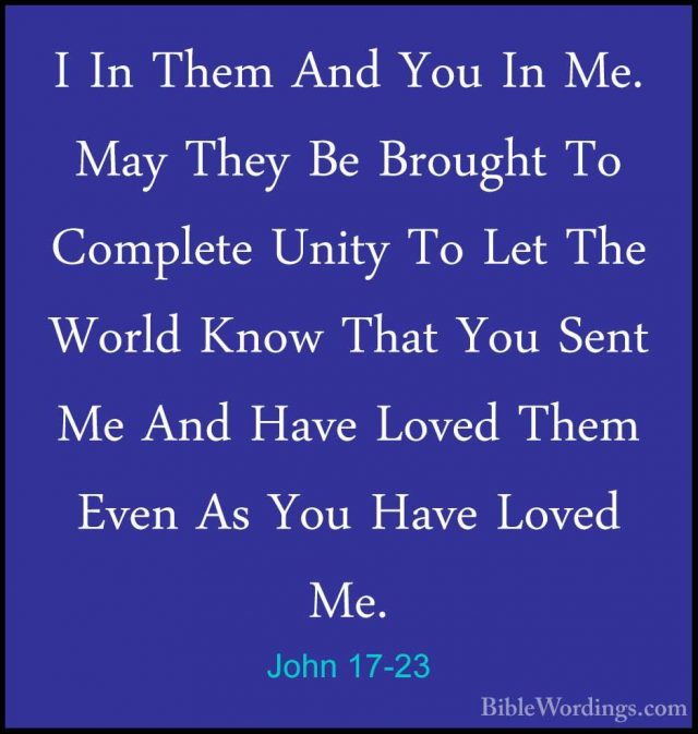 John 17 - Holy Bible English - BibleWordings.com