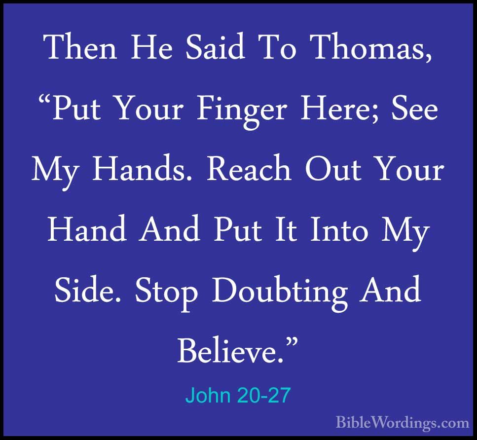 John 20 - Holy Bible English - BibleWordings.com