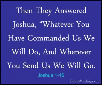 Joshua 1 - Holy Bible English - BibleWordings.com