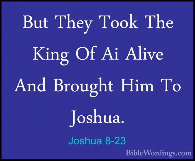 Joshua 8 - Holy Bible English - BibleWordings.com