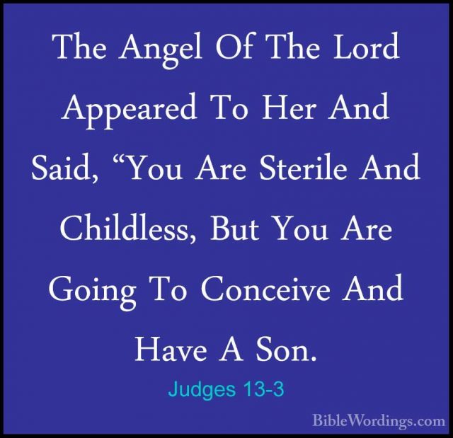 Judges 13 - Holy Bible English - BibleWordings.com