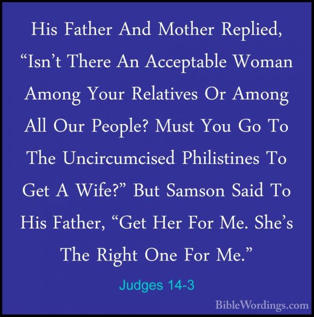 Judges 14 - Holy Bible English - BibleWordings.com