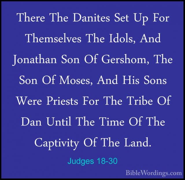 Judges 18 - Holy Bible English - BibleWordings.com