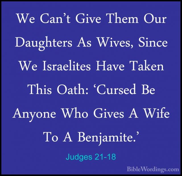 Judges 21 - Holy Bible English - BibleWordings.com