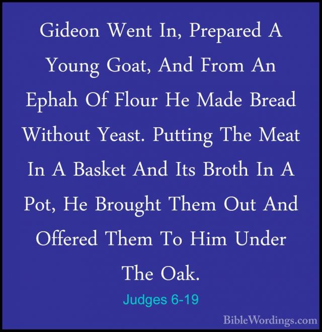 Judges 6 - Holy Bible English - BibleWordings.com