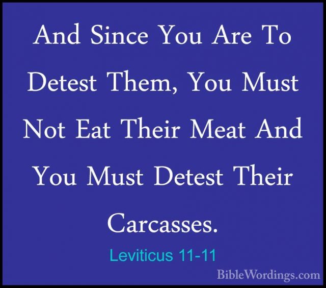 Leviticus 11 - Holy Bible English - BibleWordings.com