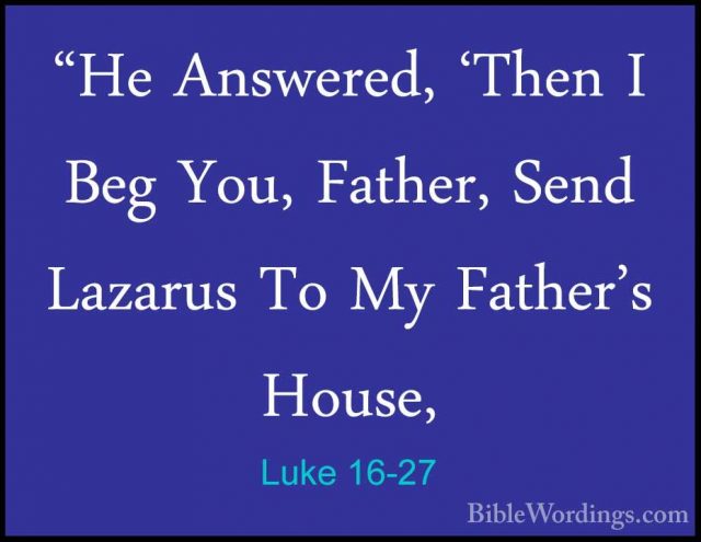 Luke 16 - Holy Bible English - BibleWordings.com