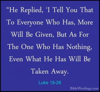 Luke 19 - Holy Bible English - BibleWordings.com