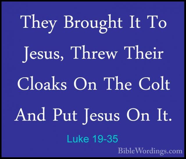 Luke 19 - Holy Bible English - BibleWordings.com