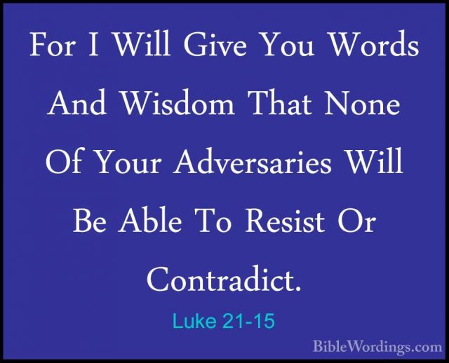 Luke 21 - Holy Bible English - BibleWordings.com