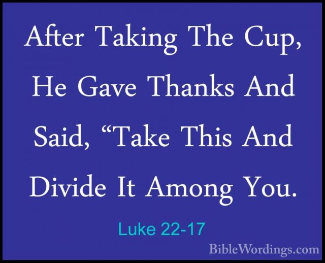 Luke 22 - Holy Bible English - BibleWordings.com