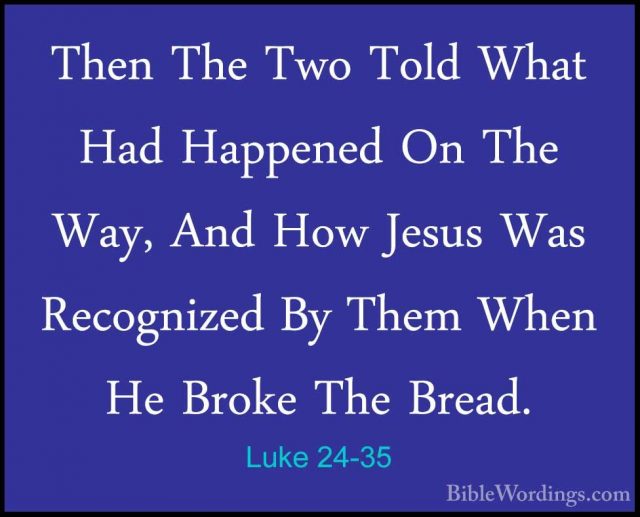 Luke 24 - Holy Bible English - BibleWordings.com