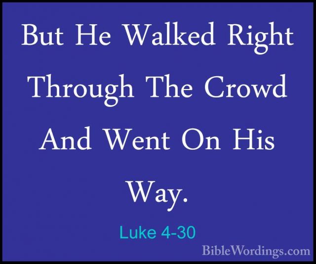 Luke 4 - Holy Bible English - BibleWordings.com