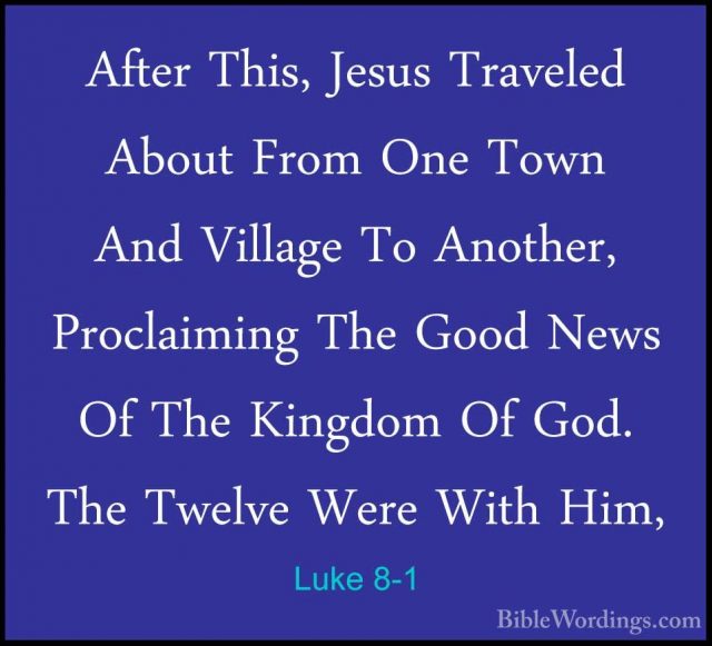 Luke 8 - Holy Bible English - BibleWordings.com