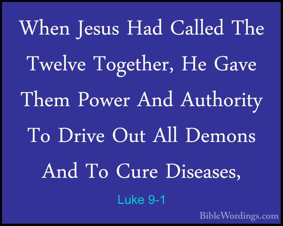 Luke 9 - Holy Bible English - BibleWordings.com
