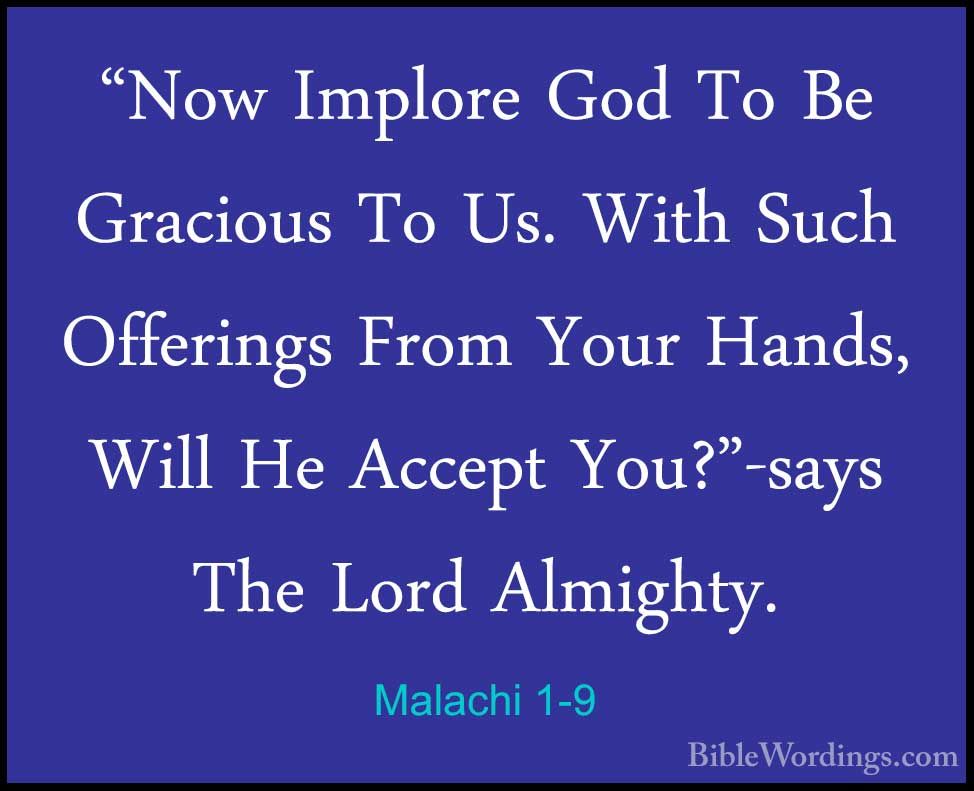 Malachi 1 - Holy Bible English - BibleWordings.com