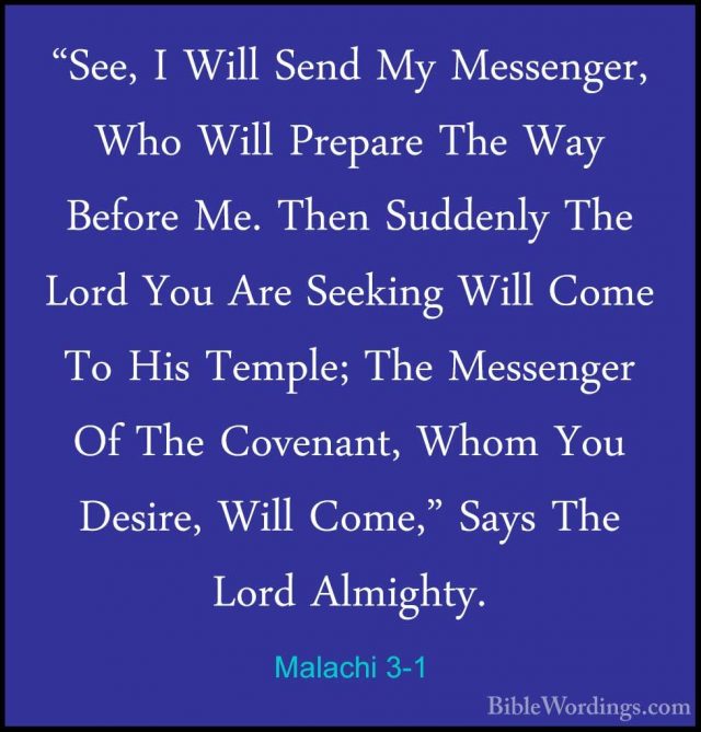 Malachi 3 - Holy Bible English - BibleWordings.com