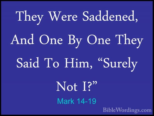 Mark 14 - Holy Bible English - BibleWordings.com