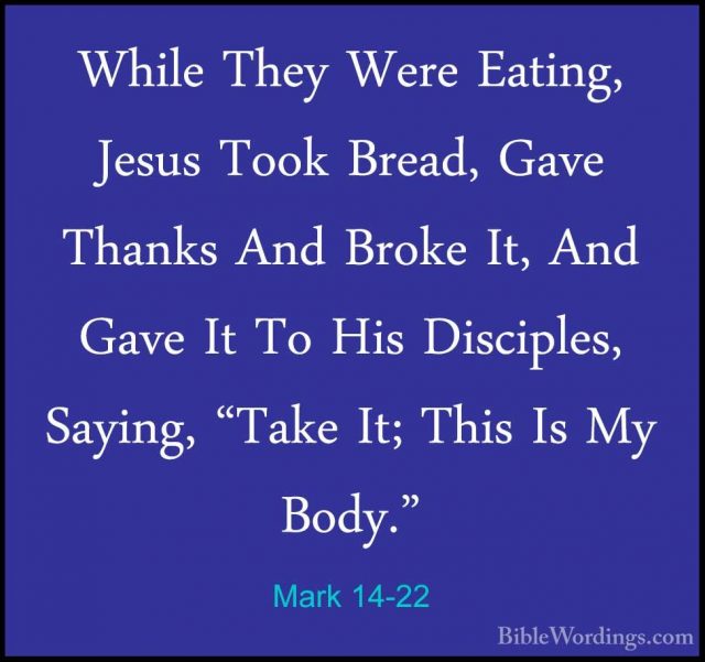 Mark 14 - Holy Bible English - BibleWordings.com