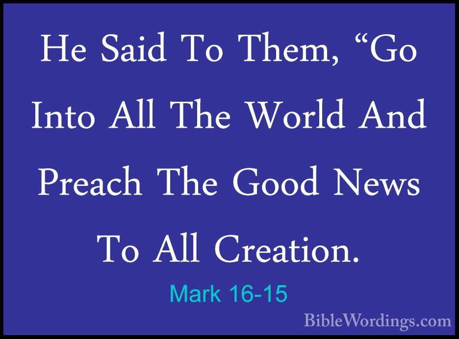 Mark 16 - Holy Bible English - BibleWordings.com