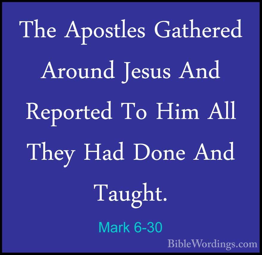 Mark 6 - Holy Bible English - BibleWordings.com