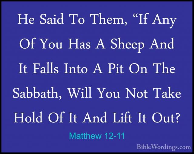 Matthew 12 - Holy Bible English - BibleWordings.com