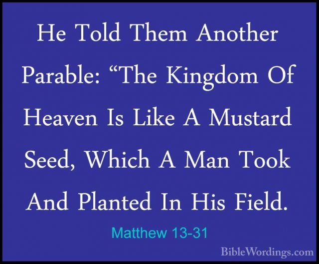 Matthew 13 - Holy Bible English - BibleWordings.com