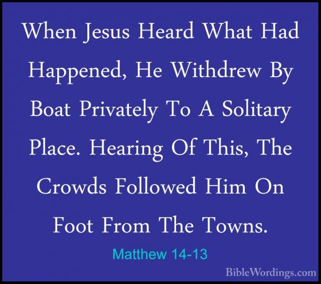 Matthew 14 - Holy Bible English - BibleWordings.com