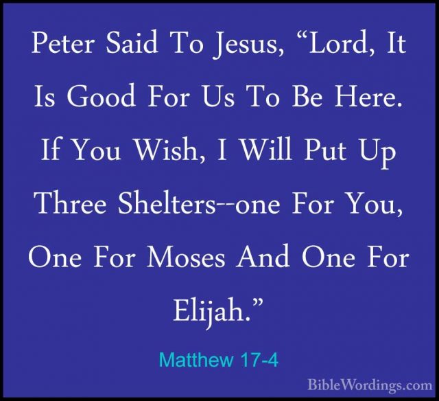 Matthew 17 - Holy Bible English - BibleWordings.com