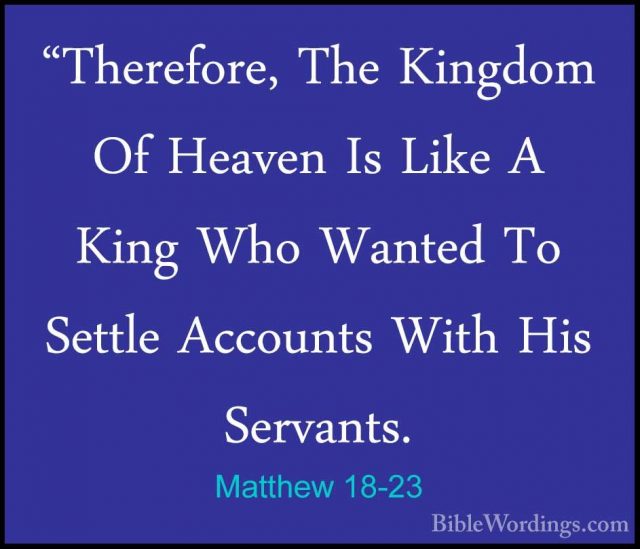 Matthew 18 - Holy Bible English - BibleWordings.com