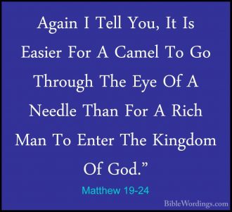 Matthew 19 - Holy Bible English - BibleWordings.com