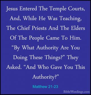 Matthew 21 - Holy Bible English - BibleWordings.com