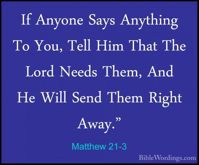 Matthew 21 - Holy Bible English - BibleWordings.com