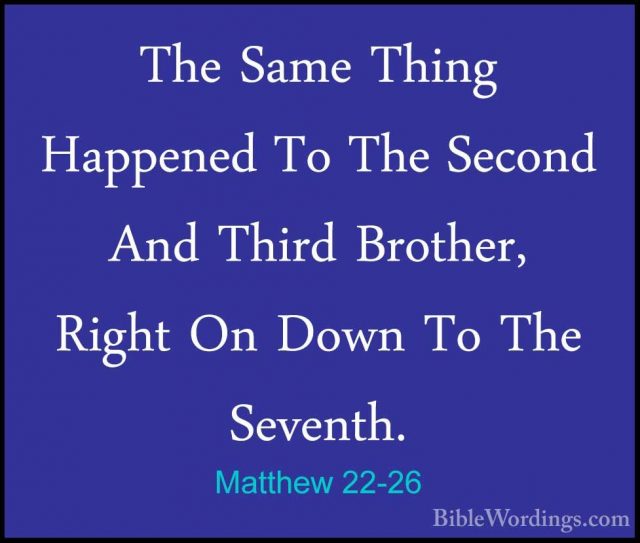 Matthew 22 - Holy Bible English - BibleWordings.com