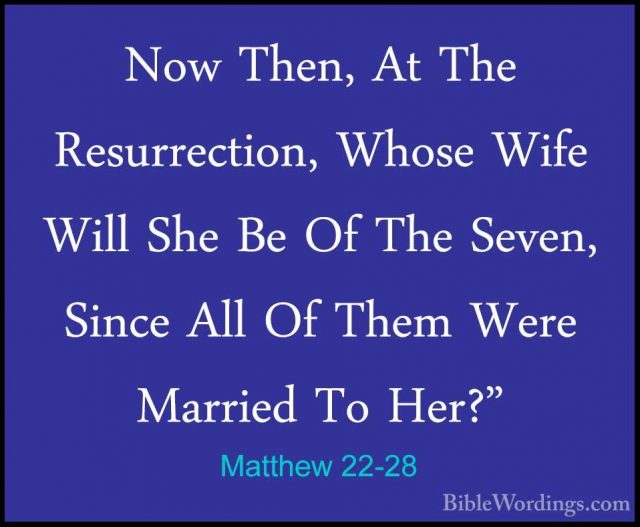 Matthew 22 - Holy Bible English - BibleWordings.com