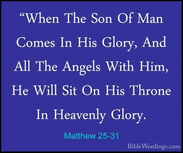 Matthew 25 - Holy Bible English - BibleWordings.com