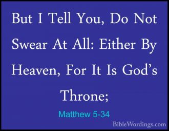 Matthew 5 - Holy Bible English - BibleWordings.com