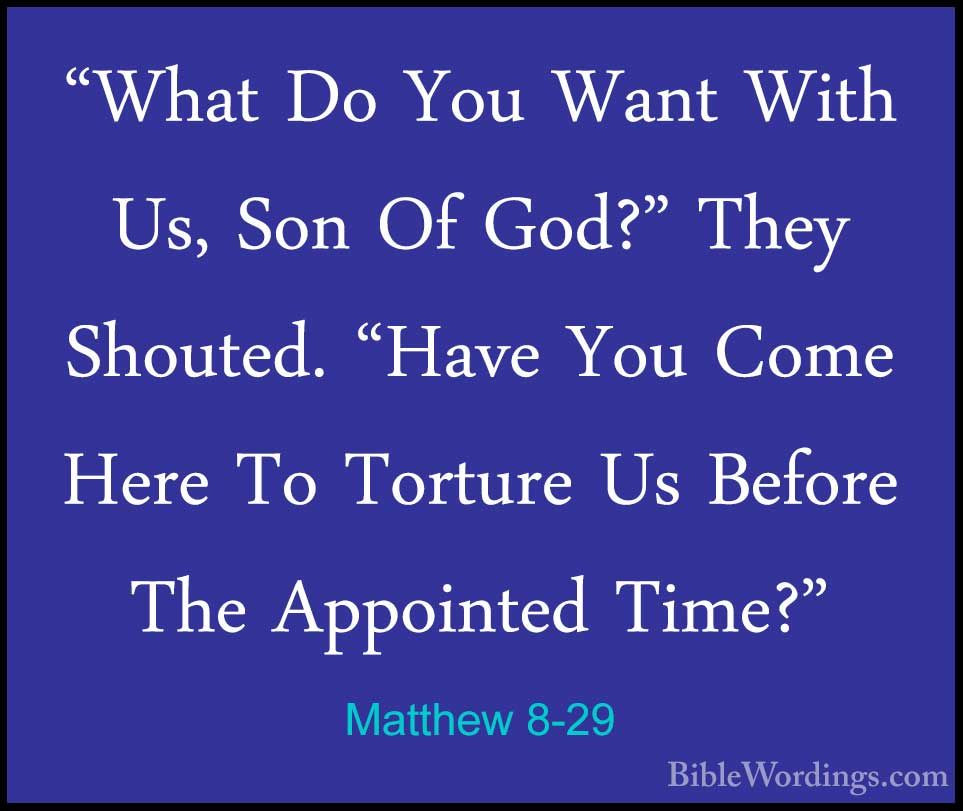 Matthew 8 - Holy Bible English - BibleWordings.com