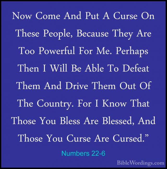 Numbers 22 - Holy Bible English - BibleWordings.com