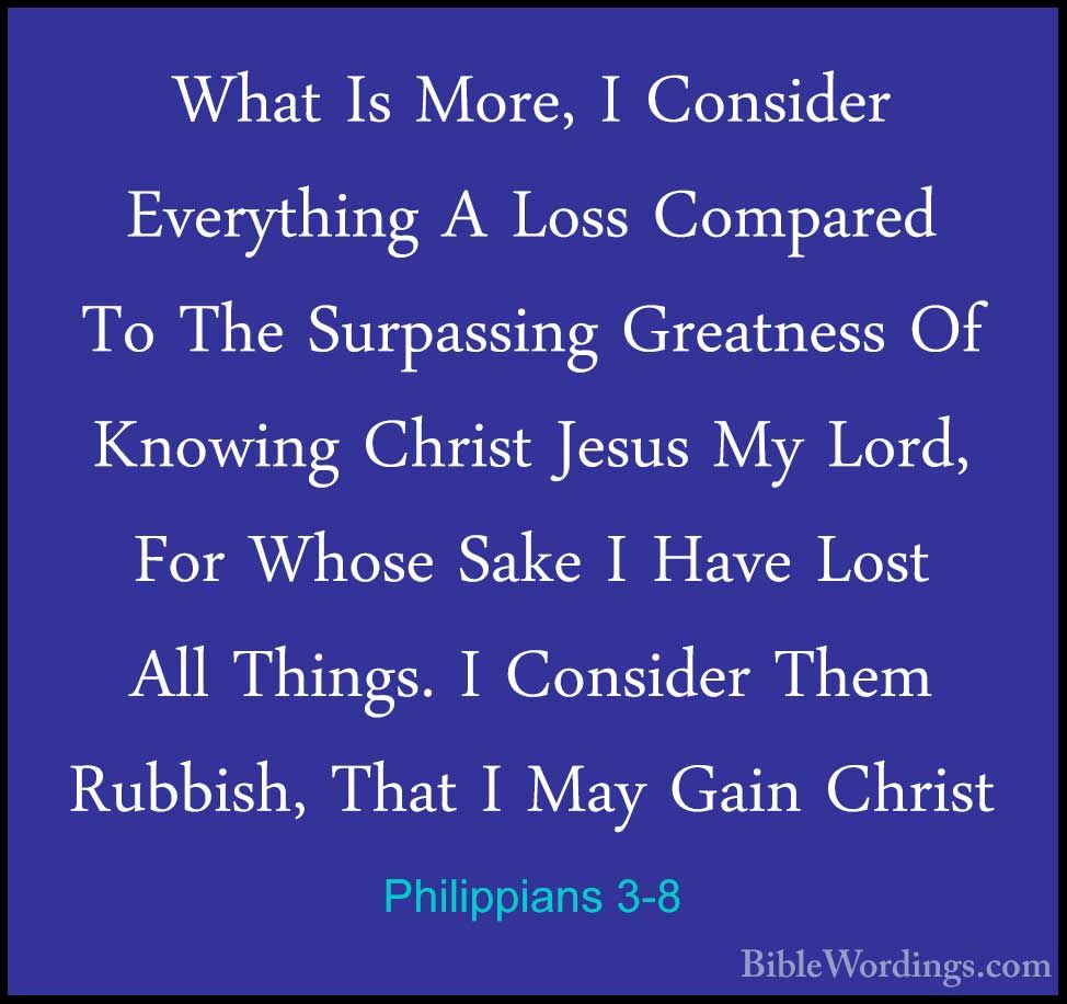 Philippians 3 - Holy Bible English - BibleWordings.com