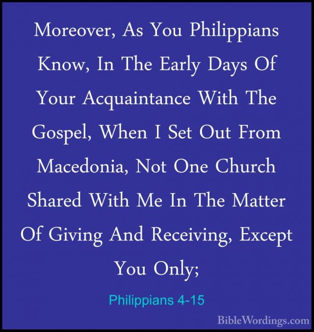 Philippians 4 - Holy Bible English - BibleWordings.com