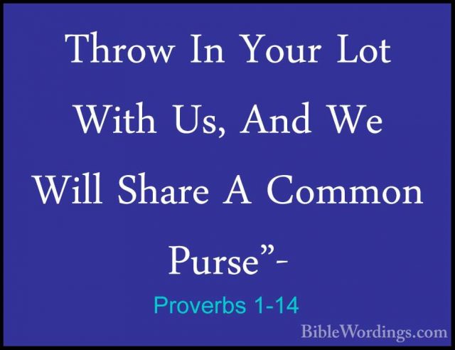 Proverbs 1 - Holy Bible English - BibleWordings.com